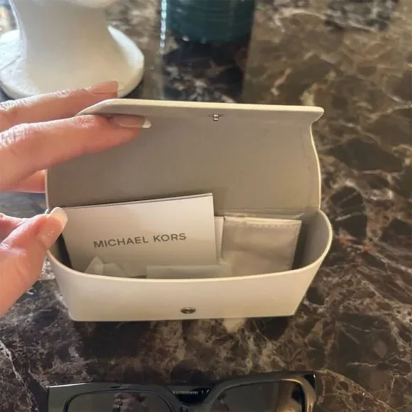 Michael Kors Karlie Women's Square Frame Sunglasses Multicolor Tortoise Shell - Picture 15 of 15